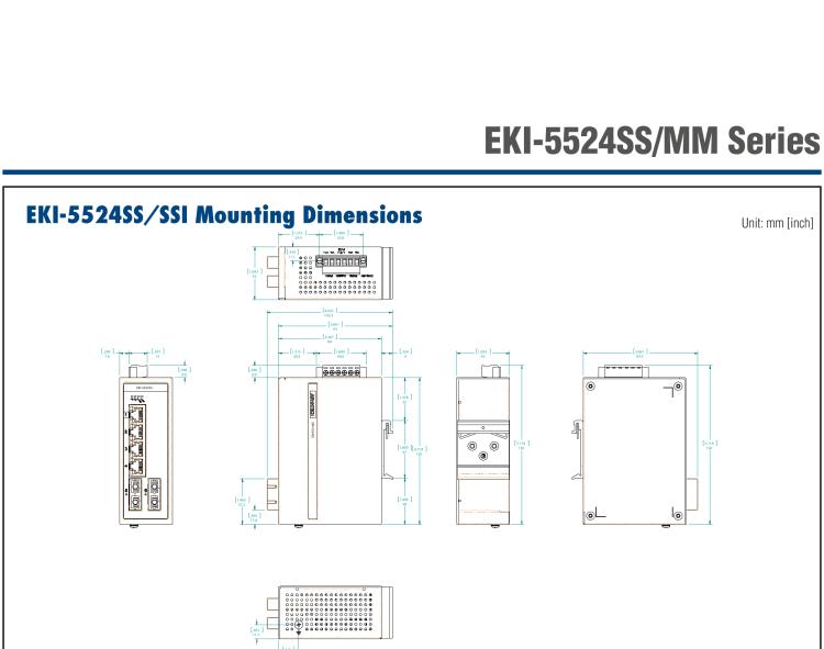 研華EKI-5524SSI-ST 2光4電百兆ProView(組態(tài))系列工業(yè)以太網(wǎng)交換機(jī)(包含單模/多模、SC/ST接口)