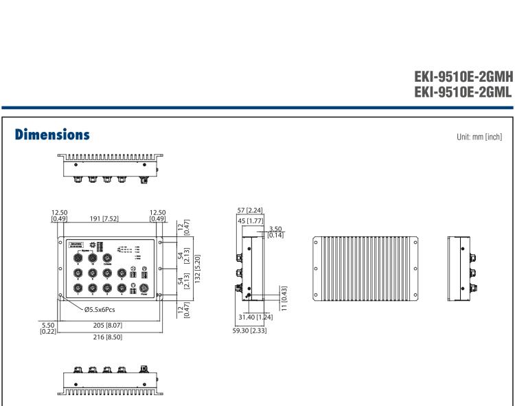 研華EKI-9510E-2GMH 10個(gè)百兆M12端口網(wǎng)管型EN50155交換機(jī)， 支持72/96/110 VDC供電