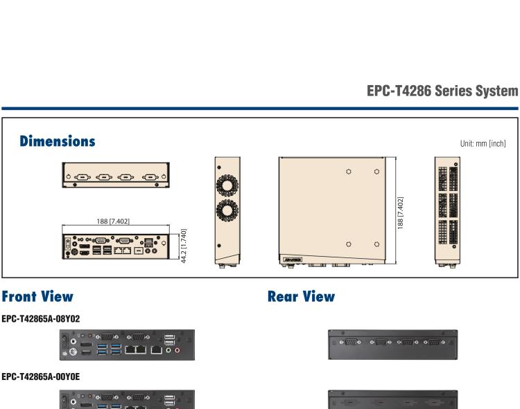 研華EPC-T4286 適配Intel? 第8/9代 Core? i 系列處理器，搭載H310芯片組。1U超薄高度，性能強(qiáng)勁。
