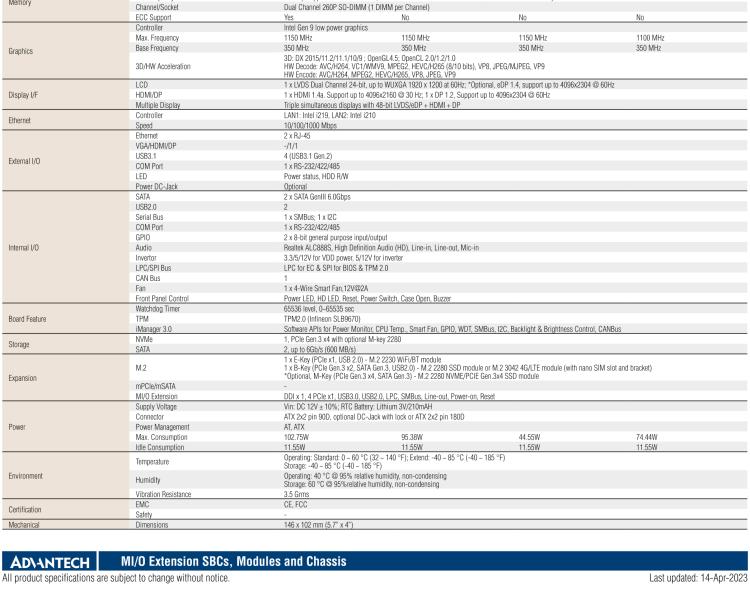 研華MIO-5393 第九代Intel 高性能筆記本CPU 3.5寸小尺寸嵌入式單板，性能提升25%，TDP 45W/25W，支持DDR4 64GB內(nèi)存，2LAN, 4USB 3.1，M.2 2280 Key支持NVMe，-40-85℃寬溫