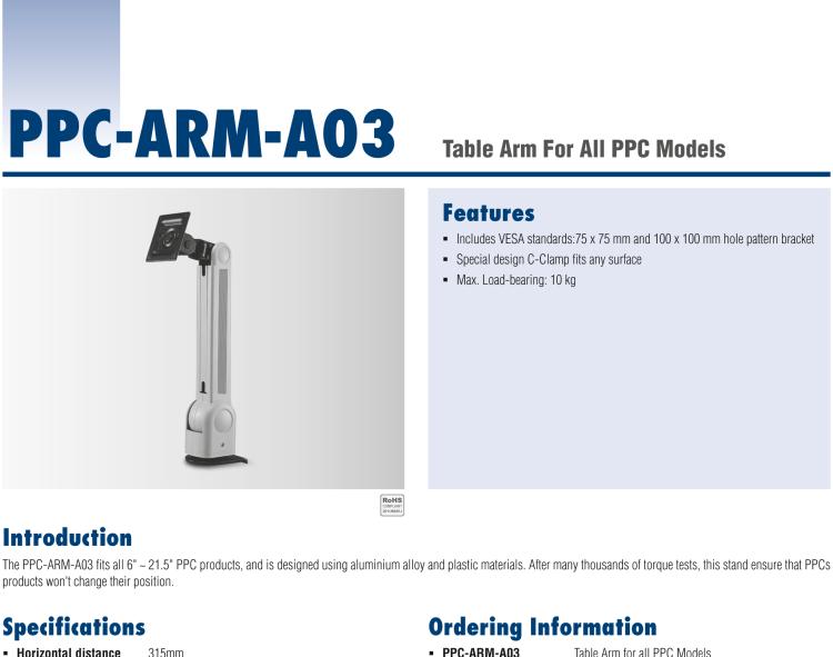 研華PPC-ARM-A03 機箱，PPC ARM VESA標準（A-CLEVER）