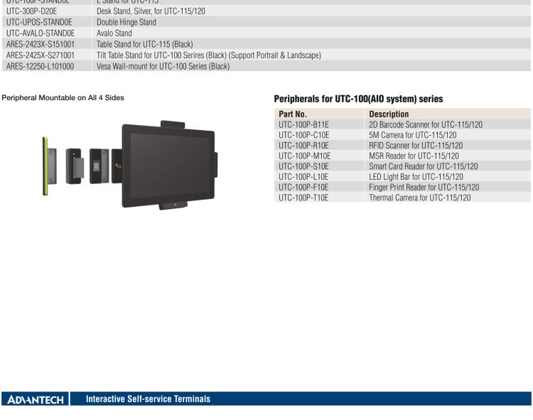 研華UTC-115G 15.6" 多功能觸控一體機(jī) UTC-115G ，配備Intel? Celeron? N3450 /Pentium? N4200