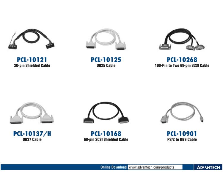 研華PCL-10251 100針到2根50針SCSI電纜， 1米